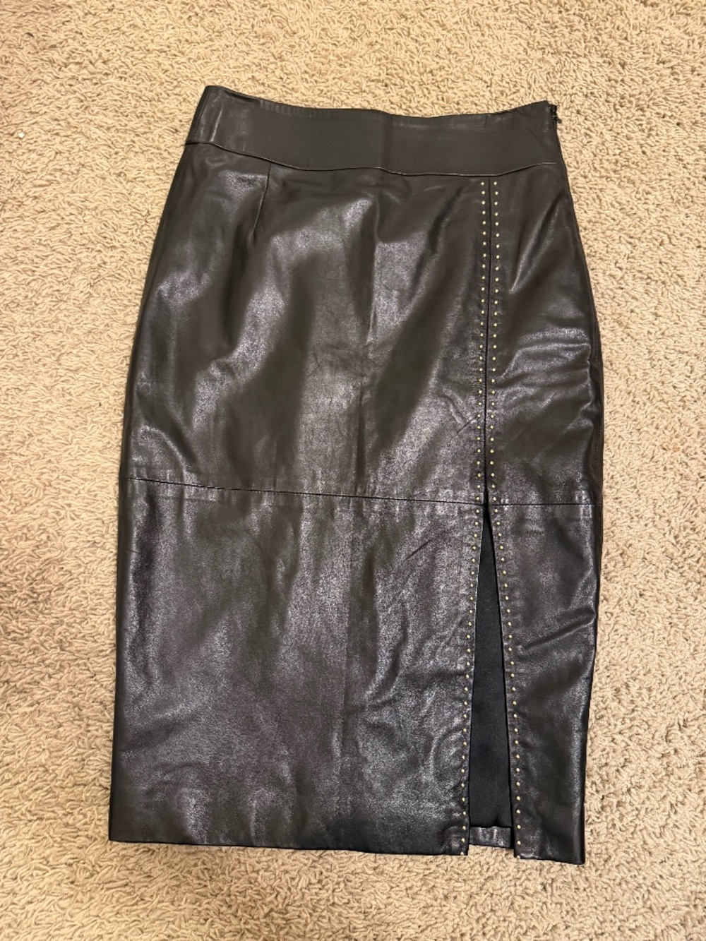 Alexander McQueen Leather Skirt